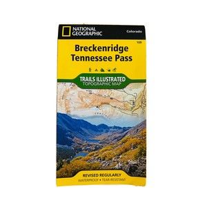 National Geographic Trails Illustrated  CO Breckenridge Tennessee Pass Map 109